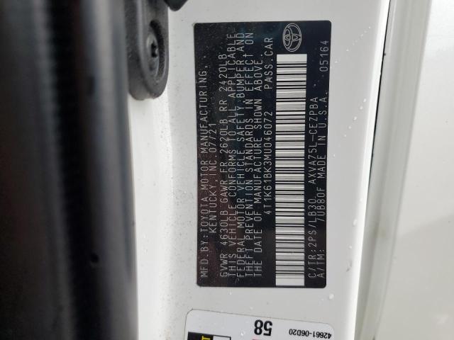 2021 TOYOTA CAMRY XSE 4T1K61BK3MU046072