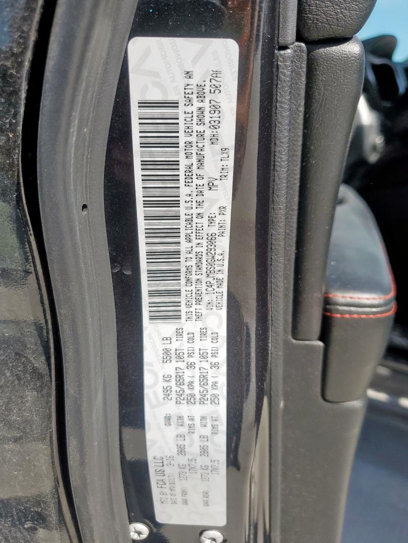 2016 JEEP CHEROKEE T 1C4PJMBS0GW293066