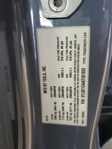 2019 TESLA MODEL 3 - 5YJ3E1EA4KF301803