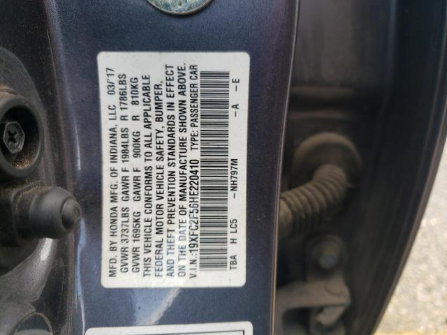 2017 HONDA CIVIC LX 19XFC2F56HE220410