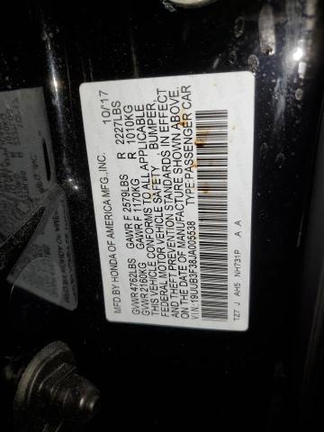 2018 ACURA TLX 19UUB3F38JA005538