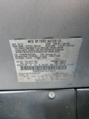 2013 FORD TAURUS LIM - 1FAHP2F87DG218432