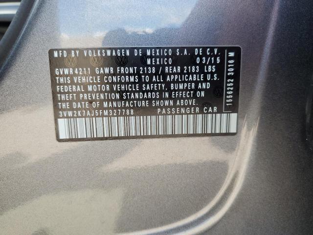 2015 VOLKSWAGEN JETTA BASE 3VW2K7AJ5FM327788