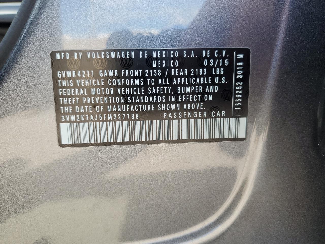 Volkswagen Jetta base 2015