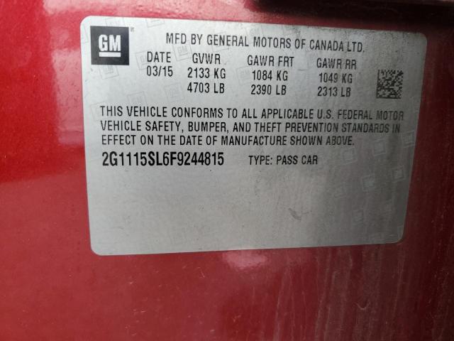 2015 CHEVROLET IMPALA LT - 2G1115SL6F9244815