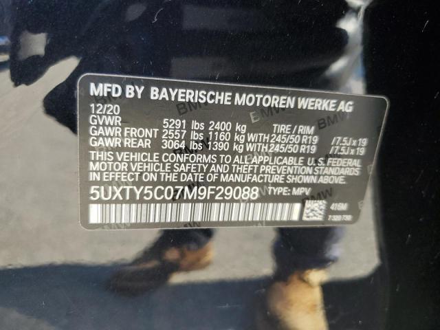 2021 BMW X3 XDRIVE3 5UXTY5C07M9F29088
