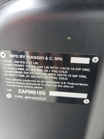 2022 VESPA PRIMAVERA/ ZAPM818G9N5906271