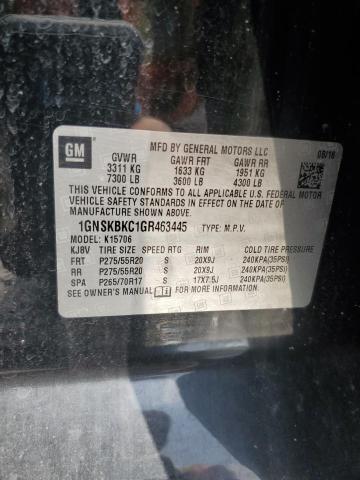 2016 CHEVROLET TAHOE K150 1GNSKBKC1GR463445