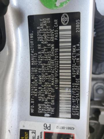 2013 TOYOTA CAMRY L - 4T1BF1FK7DU270116