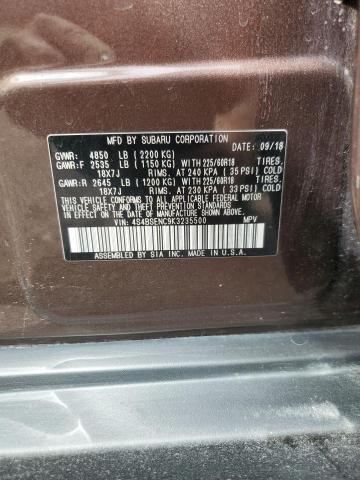 2019 SUBARU OUTBACK 3. 4S4BSENC9K3235500