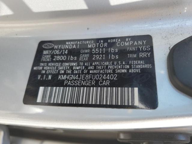2015 HYUNDAI GENESIS 3. KMHGN4JE8FU024402