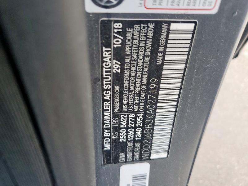 2019 MERCEDES-BENZ CLS AMG 53 WDD2J6BB3KA027199