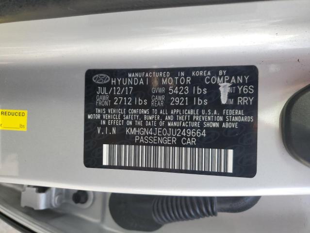 2018 GENESIS G80 BASE KMHGN4JE0JU249664