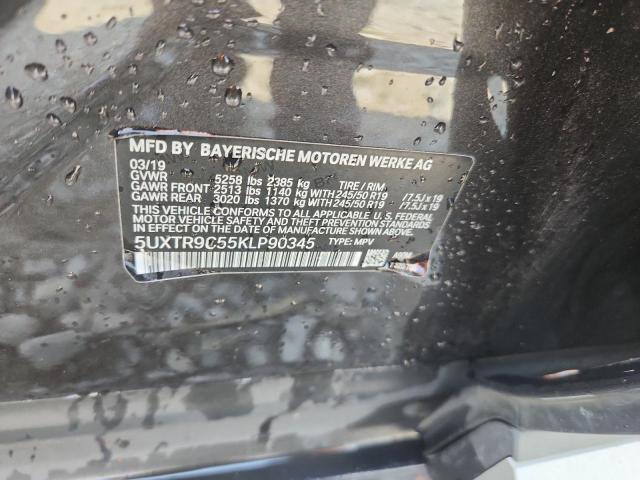 2019 BMW X3 XDRIVE3 5UXTR9C55KLP90345