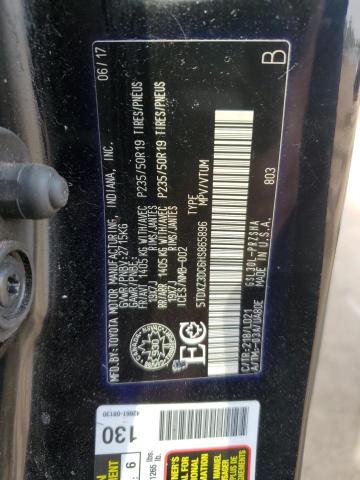 2017 TOYOTA SIENNA SE 5TDXZ3DC6HS865896