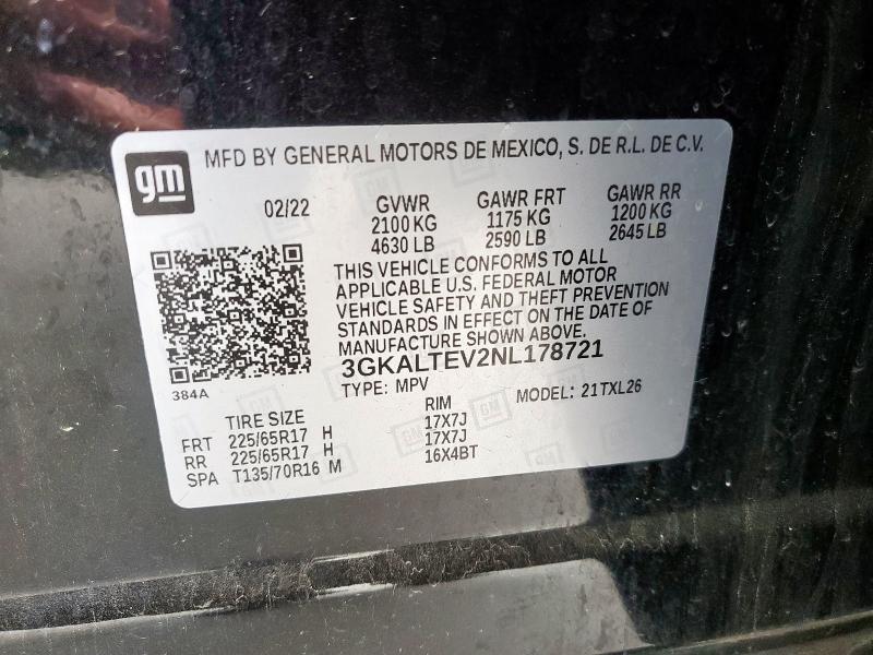 2022 GMC TERRAIN SL 3GKALTEV2NL178721