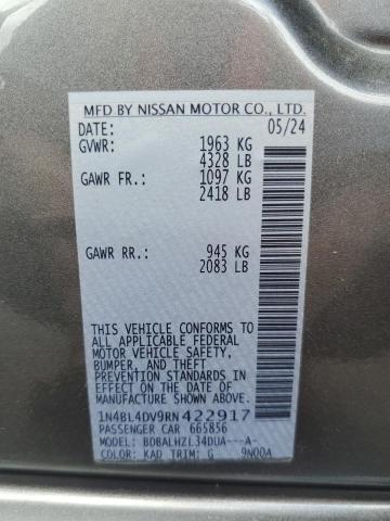 2024 NISSAN ALTIMA SV - 1N4BL4DV9RN422917