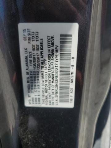2015 HONDA ODYSSEY EX 5FNRL5H63FB065312