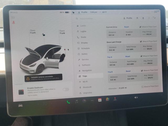 2022 TESLA MODEL Y 7SAYGAEE2NF338455