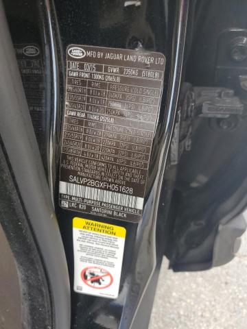 2015 LAND ROVER RANGE ROVE SALVP2BGXFH051628