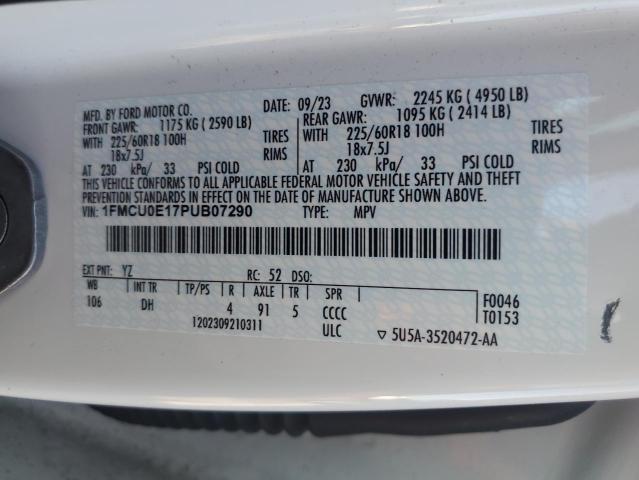 2023 FORD ESCAPE 1FMCU0E17PUB07290