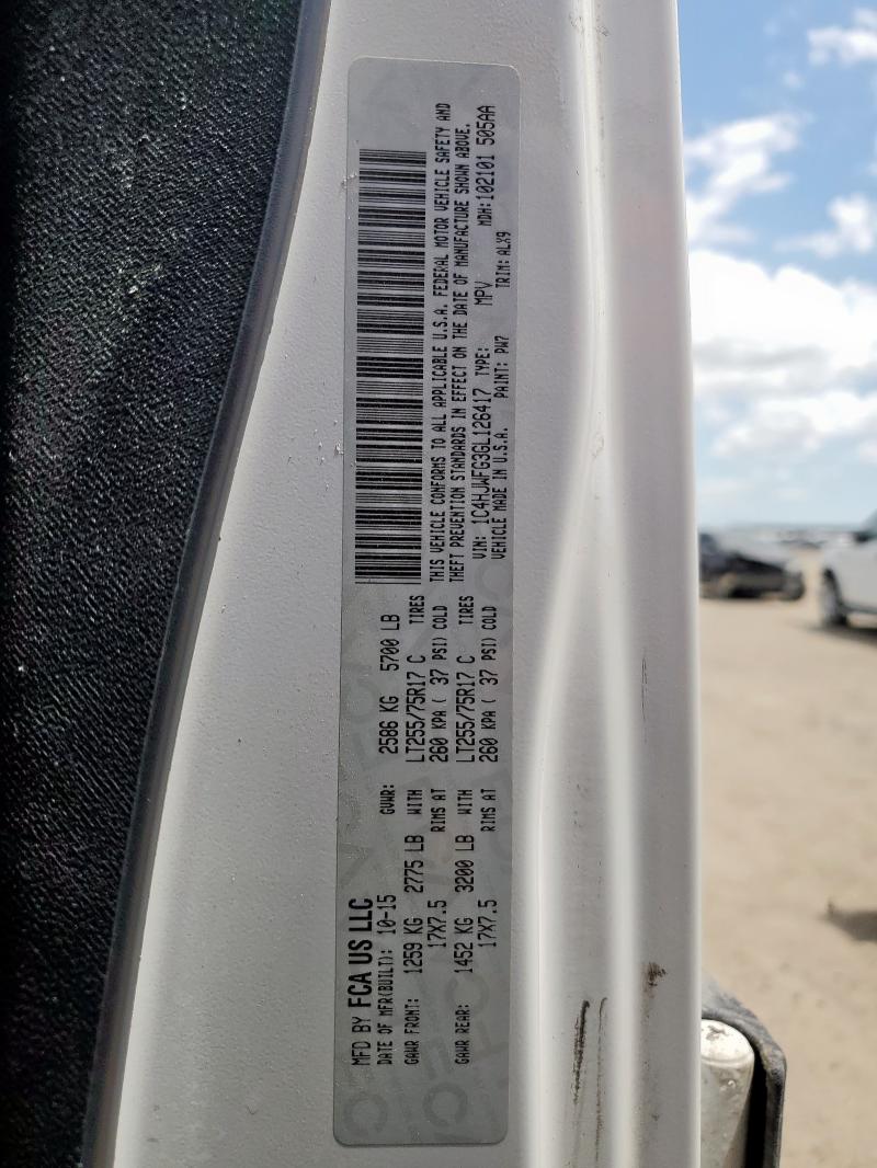2016 JEEP WRANGLER U 1C4HJWFG3GL126417