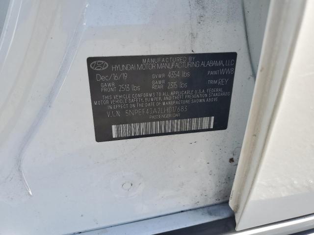 2020 HYUNDAI SONATA SEL - 5NPEF4JA2LH017683