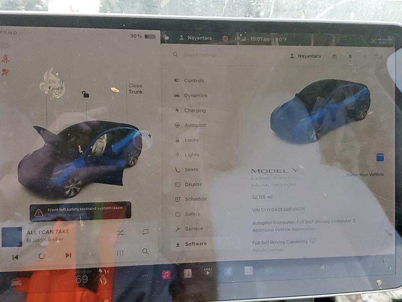 2021 TESLA MODEL Y 5YJYGAEE8MF311711