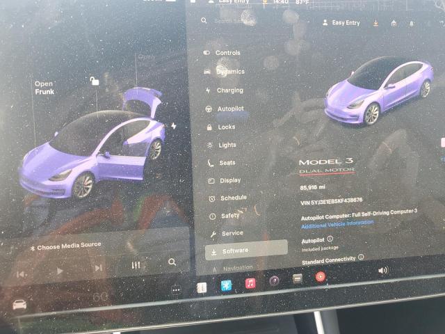 2019 TESLA MODEL 3 5YJ3E1EB5KF438676
