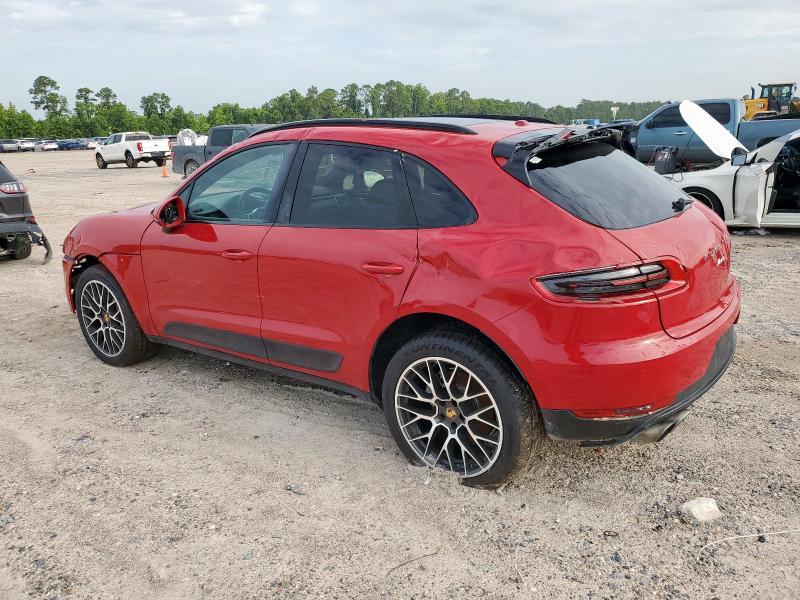 PORSCHE MACAN S 2017 red  gas WP1AB2A57HLB19788 photo #3