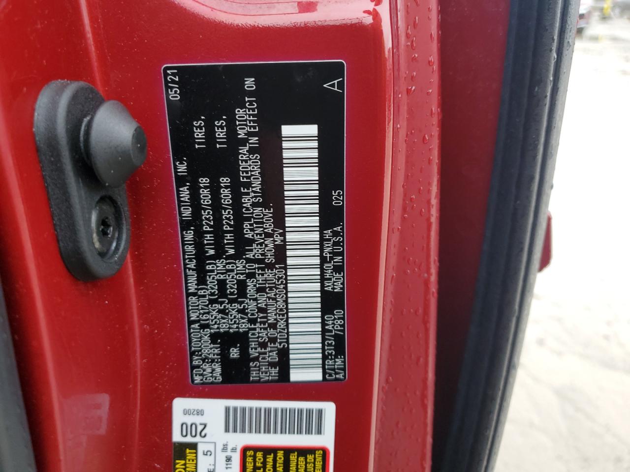 TOYOTA SIENNA LIMITED