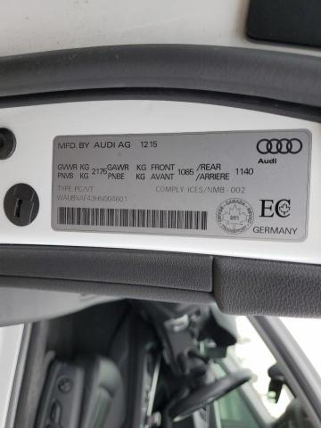 2017 AUDI A4 PROGRES WAUBNAF43HN004601