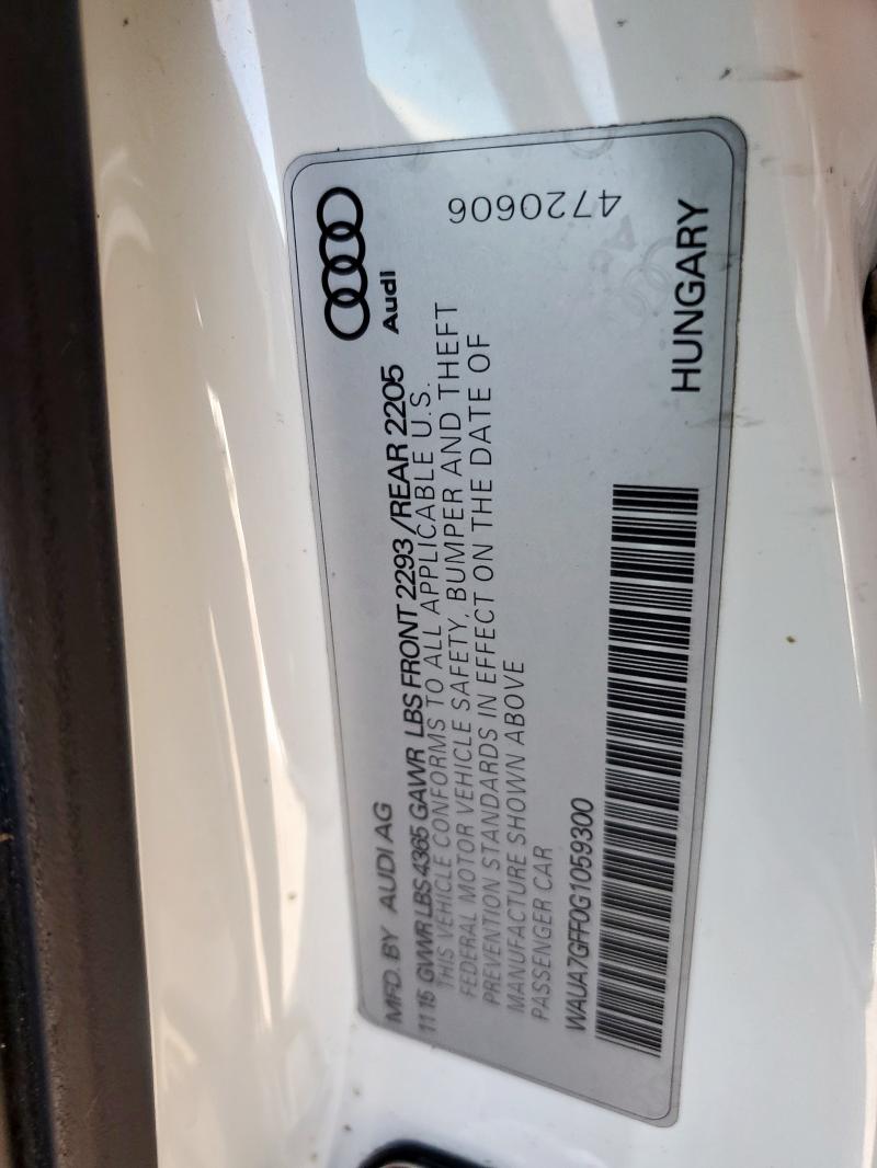 2016 AUDI A3 PREMIUM - WAUA7GFF0G1059300