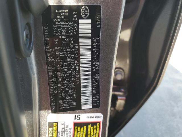 2023 TOYOTA CAMRY LE 4T1C11AK2PU131784