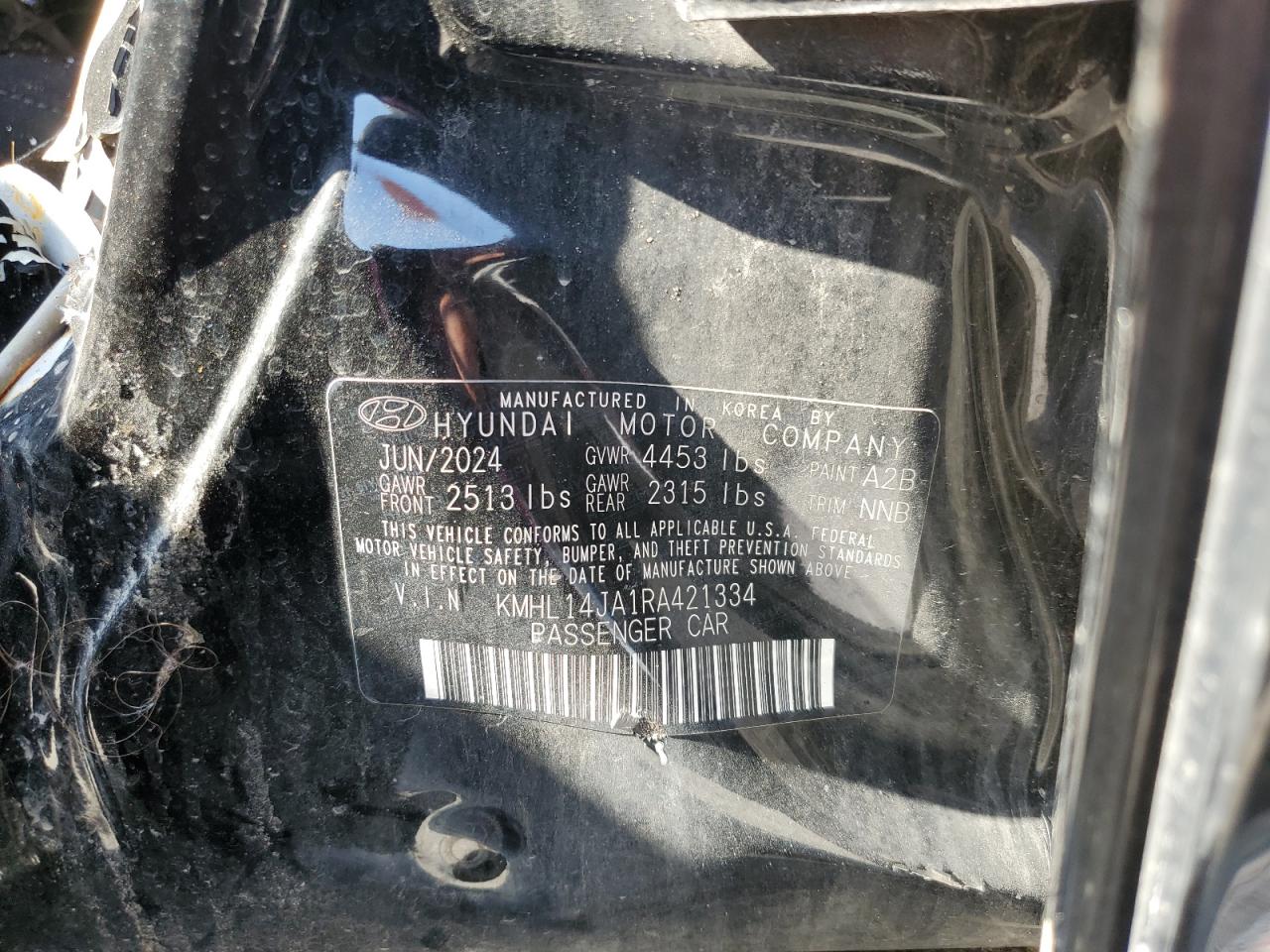 Lot #3264522517 2024 HYUNDAI SONATA SEL