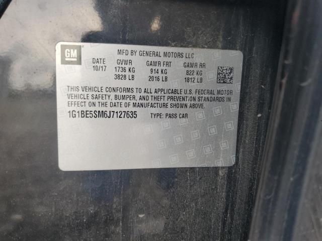 2018 CHEVROLET CRUZE LT 1G1BE5SM6J7127635