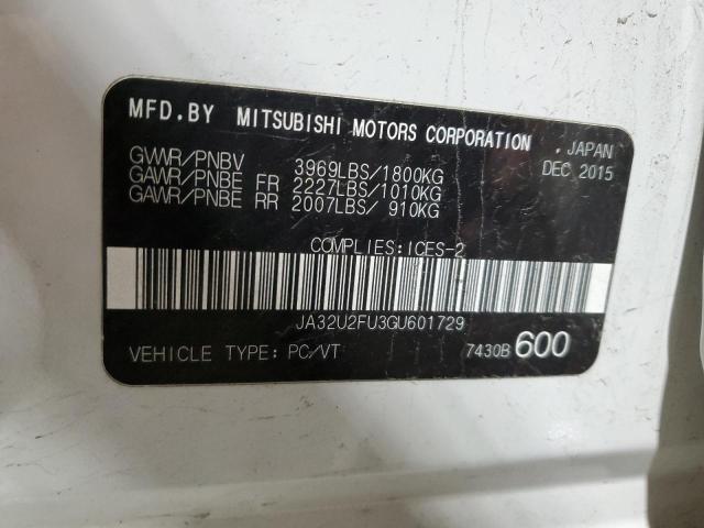 2016 MITSUBISHI LANCER ES JA32U2FU3GU601729