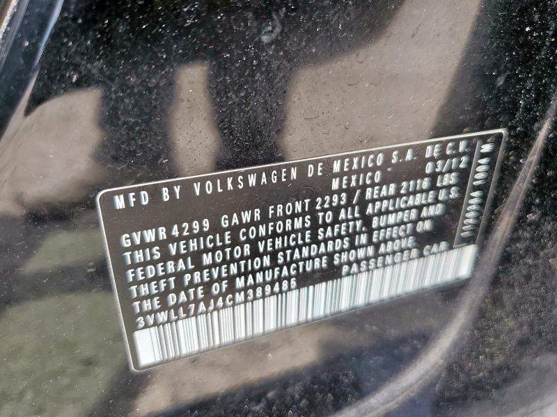 2012 VOLKSWAGEN JETTA TDI - 3VWLL7AJ4CM389485