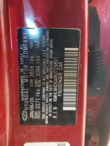 2024 HYUNDAI ELANTRA SE KMHLM4DG4RU729801