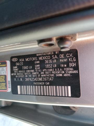 2021 KIA RIO S 3KPA25AD3ME397147