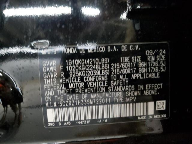 2025 HONDA HR-V LX - 3CZRZ1H33SM722011