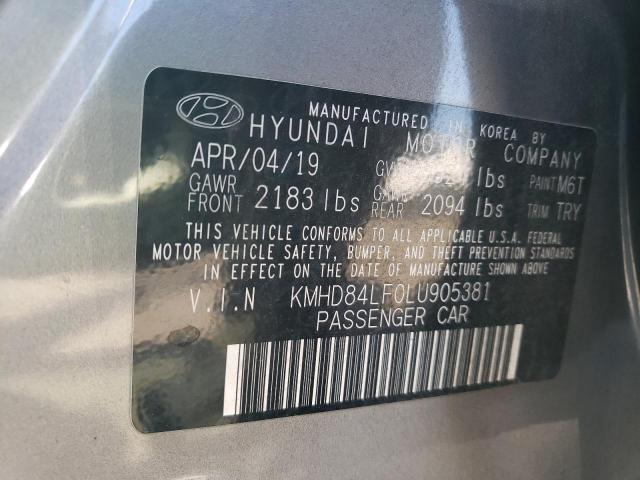 2020 HYUNDAI ELANTRA SE KMHD84LF0LU905381