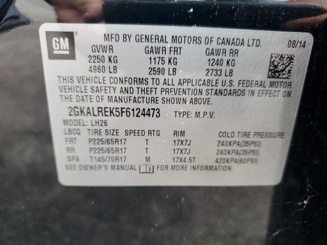 2015 GMC TERRAIN SL 2GKALREK5F6124473