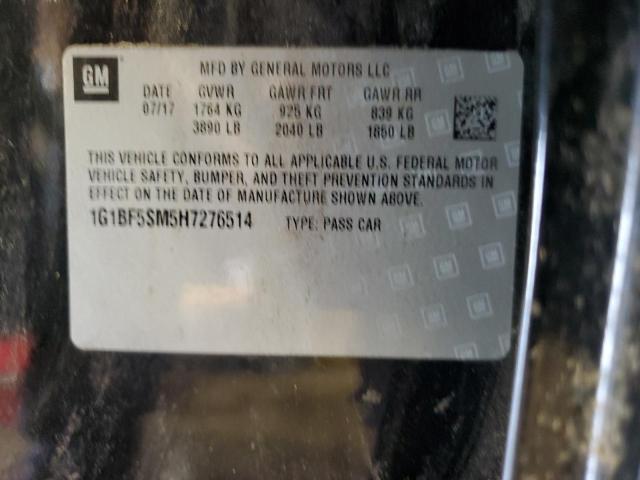 2017 CHEVROLET CRUZE PREM 1G1BF5SM5H7276514