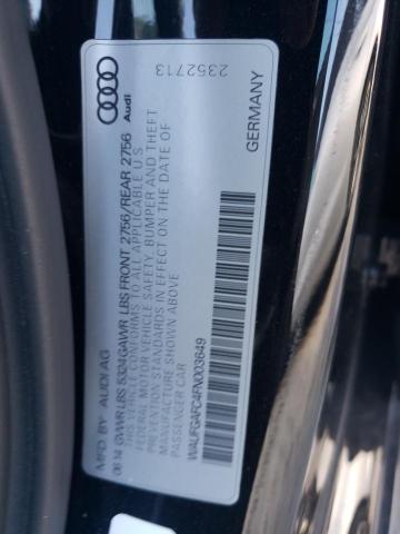 2015 AUDI A6 PREMIUM - WAUFGAFC4FN003649