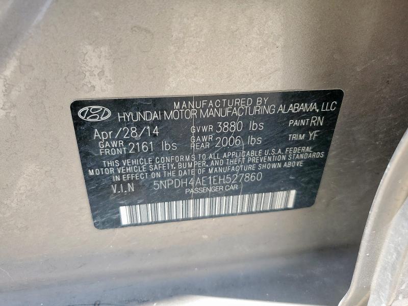 2014 HYUNDAI ELANTRA SE - 5NPDH4AE1EH527860