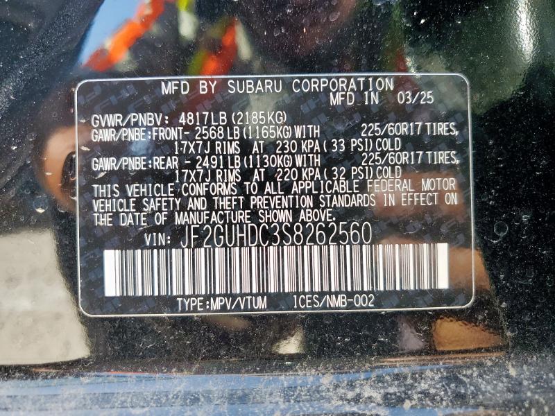 2025 SUBARU CROSSTREK PREMIUM JF2GUHDC3S8262560