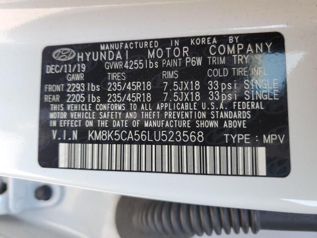 2020 HYUNDAI KONA ULTIM KM8K5CA56LU523568