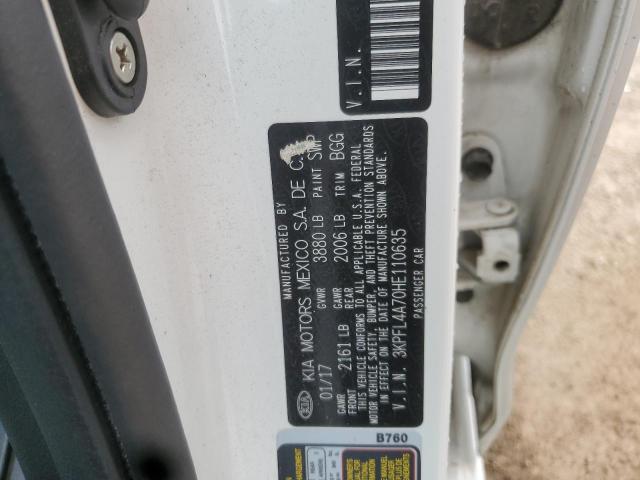 2017 KIA FORTE LX 3KPFL4A70HE110635