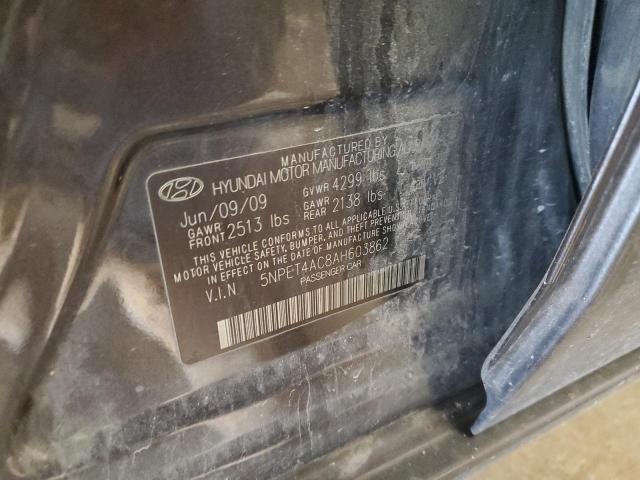 2010 HYUNDAI SONATA GLS - 5NPET4AC8AH603862